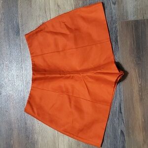 Kate spade Saturday orange linen flat front NWT shorts